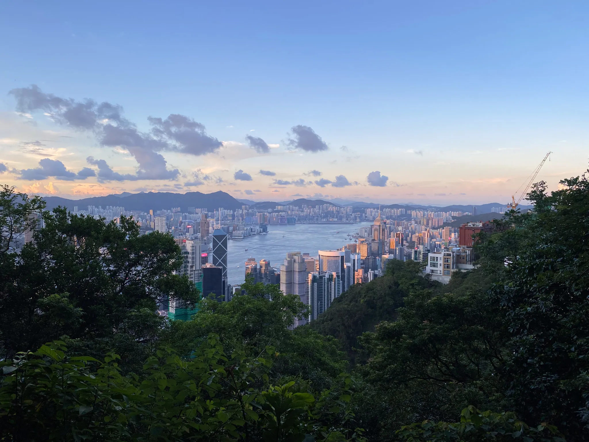 Hong Kong Victoria Harbour from Victoria Peak