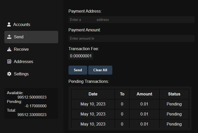 This was the dashboard of the banking system